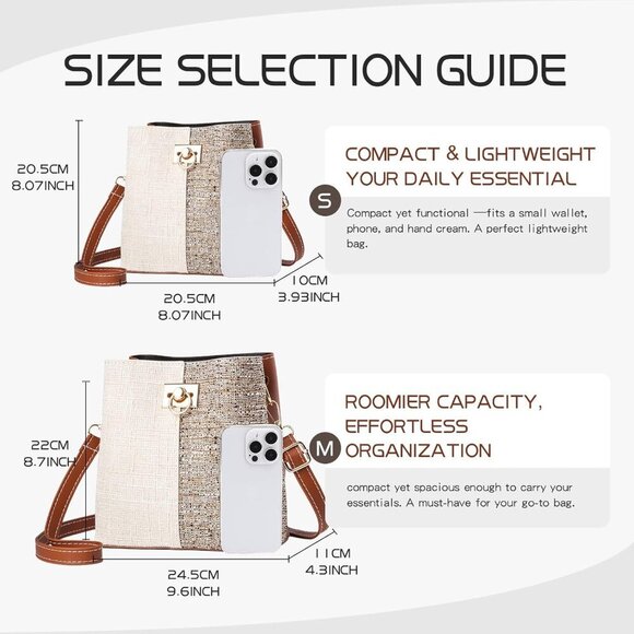 Small Crossbody Purses for Women, Shoulder Bag for Women, PU Leather Crossbody B - Picture 3 of 7